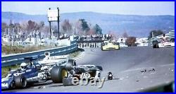 J Stewart Final Entry, F Cevert Passing 1973 USA F1 Grand Prix Pass/Ticket