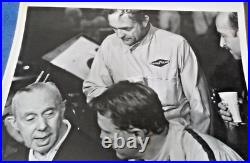 JUAN MANUEL FANGIO, Rene Dreyfus 17 photo's, 10 in. X 8 in. 1976 US Grand Prix