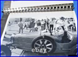 JUAN MANUEL FANGIO, Rene Dreyfus 17 photo's, 10 in. X 8 in. 1976 US Grand Prix