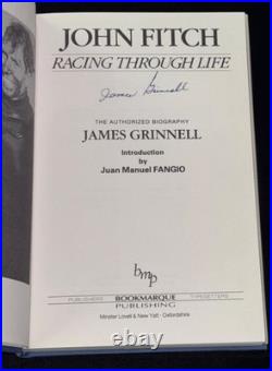 John Fitch F1 LeMans Lime Rock Park Racing Through Life HC/DJ Signed Book PSA