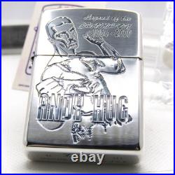 K-1 Grand Prix Andy Hug Limited Zippo Oil Lighter 2001 Mint Rare