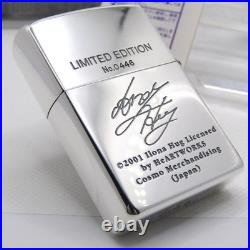 K-1 Grand Prix Andy Hug Limited Zippo Oil Lighter 2001 Mint Rare