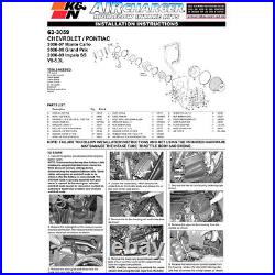 K&N 63-3059 Cold Air Intake System for 2006-08 Grand Prix / 06-09 Impala 5.3L V8