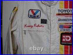 Kenny Roberts Simpson Racing Suit From The 1985 Toyota Grand Prix Of Long Beach