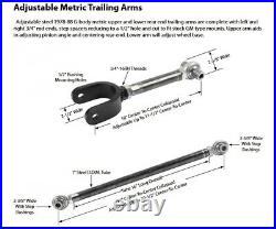 Left & Right Rear Upper Lower Control Trailing Arms 1978-88 GBody M Carlo Regal