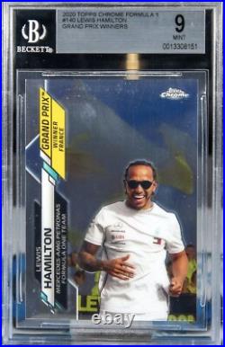 Lewis Hamilton 2020 Topps Chrome Formula 1 #140 Grand Prix Winner France BGS 9