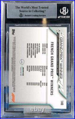 Lewis Hamilton 2020 Topps Chrome Formula 1 #140 Grand Prix Winner France BGS 9