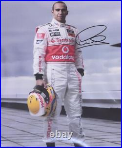 Lewis Hamilton McLaren 2008 1st F1 Championship Signed Photo Auto BAS BGS 10