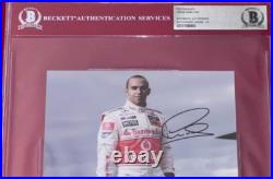 Lewis Hamilton McLaren 2008 1st F1 Championship Signed Photo Auto BAS BGS 10