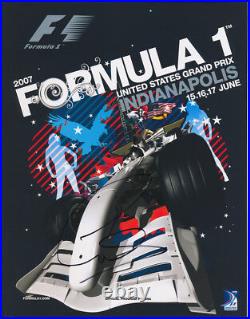 Lewis Hamilton Signed 2007 United States F1 Grand Prix Program / Programme
