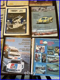 Lot Of 15 Vintage Racing Programs Can-am Datsun Sports Car Grand Prix Rally Etc