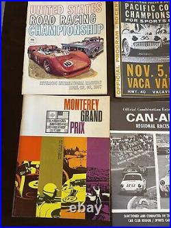 Lot Of 15 Vintage Racing Programs Can-am Datsun Sports Car Grand Prix Rally Etc