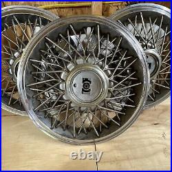 Lot Of 1982-87 Pontiac Bonneville Grand Prix 16 GM Wire Wheel Cover Hubcaps OEM