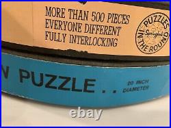 Lot Of 3 Vintage Round Puzzles 1968 Springbok Grand Prix Zodiac Collectable