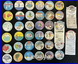 Lot of 37 Tip Up Town USA Badges Grand Prix Snomobile Race COMPLETE 1977 2013