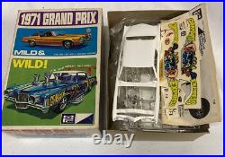 MPC 1971 PONTIAC GRAND PRIX 1/25 Model Car Kit MILD & WILD #1-7121-225 UNBUILT