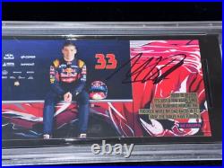 Max Verstappen 2015 F1 Grand Prix Signed Photo Driver Rookie Card RC Auto PSA