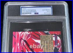 Max Verstappen 2015 F1 Grand Prix Signed Photo Driver Rookie Card RC Auto PSA