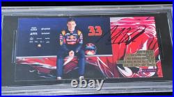 Max Verstappen 2015 F1 Grand Prix Signed Photo Driver Rookie Card RC Auto PSA