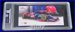 Max Verstappen 2015 F1 Grand Prix Signed Photo Driver Rookie Card RC Auto PSA