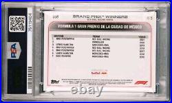 Max Verstappen 2022 Topps Chrome F1 #/5 Red Raywave Refractor PSA 10 POP 1/1 SSP