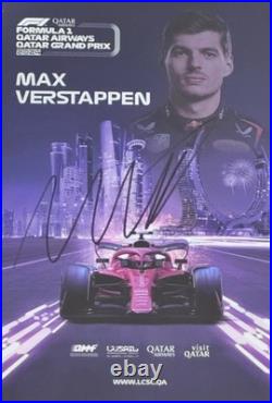 Max Verstappen 2024 Qatar Grand Prix 63rd F1 Win Signed Auto Drivers Card PSA Max Verstappen 2024 Qatar Grand Prix 63rd F1 Win Signed Auto Drivers Card PSA
