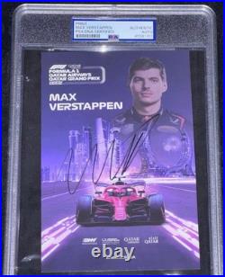 Max Verstappen 2024 Qatar Grand Prix 63rd F1 Win Signed Auto Drivers Card PSA