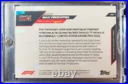 Max Verstappen /99 2023 Topps Now 50TH GRAND PRIX VICTORY RED PARALLEL #58
