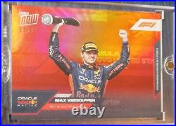 Max Verstappen /99 2023 Topps Now 50TH GRAND PRIX VICTORY RED PARALLEL #58