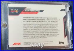 Max Verstappen /99 2023 Topps Now 50TH GRAND PRIX VICTORY RED PARALLEL #58