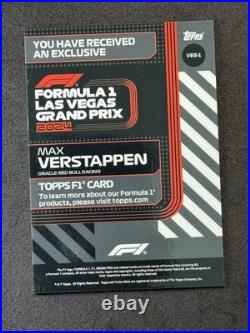 Max Verstappen Topps F1 2024 Las Vegas Grand Prix #1 Blue /499 Red Bull Champion
