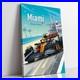 Miami F1 Grand Prix Canvas / Lando Norris / McLaren Racing Wall Art