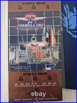 Mika Hakkinen Final Win Formula 1 USA Grand Prix Indianapolis 2001 Pass Ticket