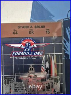 Mika Hakkinen Final Win Formula 1 USA Grand Prix Indianapolis 2001 Pass Ticket