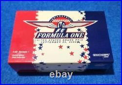Minichamps 1/43 F1 American Grand Prix Limited Edition Collectible Car