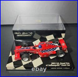 Minichamps 1/43 U. S. Grand Prix Indy Event Car Collectible Rare Good Condition Minichamps 1/43 U. S. Grand Prix Indy Event Car Collectible Rare Good Condition