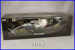 Minichamps 110191877 1/18 Mercedes W10 EQ Power+ 77 F1 USA 2019 Valtteri Bottas