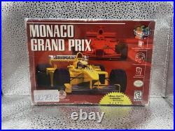 Monaco Grand Prix N64 Nintendo 64 In Box WithManual Tested + Box Protector