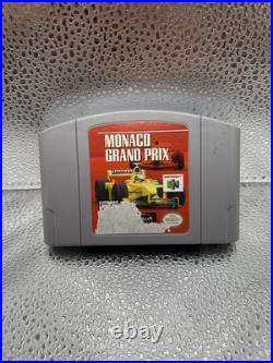 Monaco Grand Prix N64 Nintendo 64 In Box WithManual Tested + Box Protector