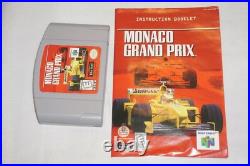 Monaco Grand Prix (Nintendo 64 N64) Complete in Box CIB