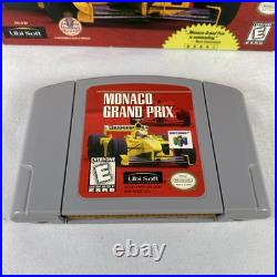 Monaco Grand Prix for Nintendo 64 N64 Authentic Game & Box