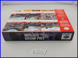 Monaco Grand Prix for Nintendo 64 N64 Complete In Box CIB Great Shape CH