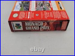 Monaco Grand Prix for Nintendo 64 N64 Complete In Box CIB Great Shape CH