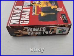 Monaco Grand Prix for Nintendo 64 N64 Complete In Box CIB Great Shape CH