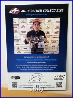 Moto GP Mark Marquez Signed Autographed #50 of 50 2018 Priceless Memorabilia