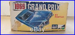 Mpc 1969 Pontiac Grand Prix #2169-200 3-n-1 Kit Complete, Unbuilt, Bagged-vgc