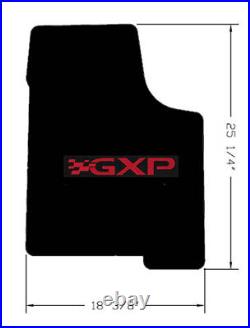 NEW! Black FLOOR MATS 2004-2008 PONTIAC Grand Prix GXP Embroidered Logo Red Pair
