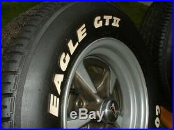NOS 15x7 Mag Wheel Rally II Pontiac Center Cap Goodyear Eagle GT II 225 70 15 GM