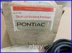 NOS OEM 1966 1967 Pontiac B-Body Accessory Vac Trunk Release Catalina Bonneville