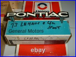 NOS Vintage 1973 Pontiac Lemans Accessory Original GTO Battery Cable Emblem Lamp